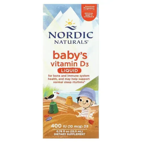 Nordic Naturals Baby's Vitamin D3 400 IU 22,5 ml NOR-02733 фото