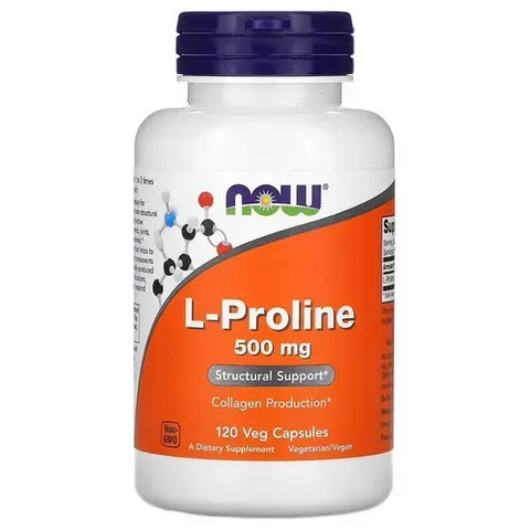 NOW L-Proline 500 mg 120 caps NOW-00133 фото