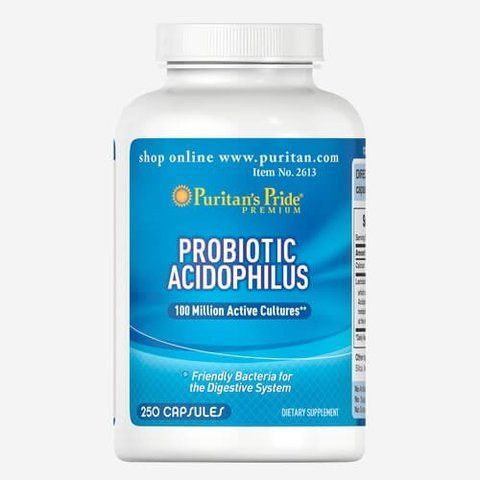 Puritan's Pride Probiotic Acidophilus 250 tab 02613 фото