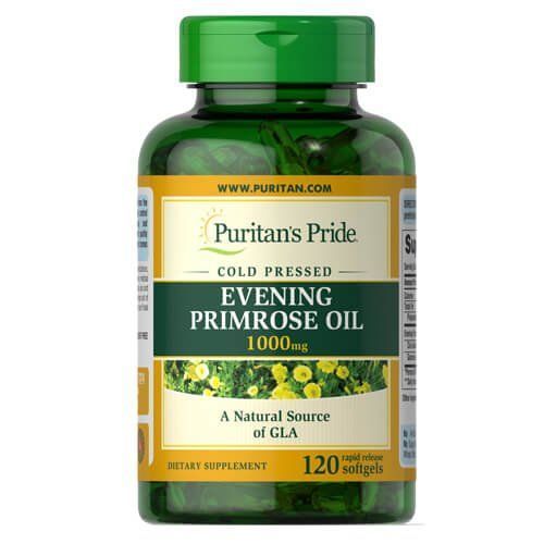 Puritan's Pride Evening Primrose Oil 1000 mg with GLA 120 softgels 07374 фото