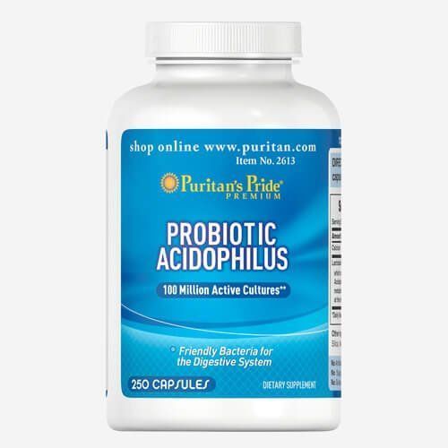Puritan's Pride Probiotic Acidophilus 250 tab 02613 фото