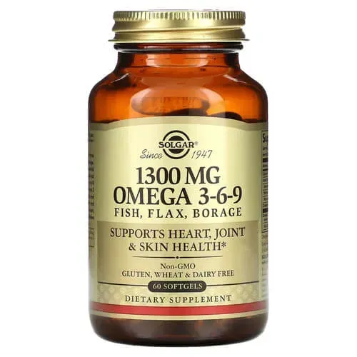 Solgar Omega 3-6-9 1300 mg 60 softgels SOL-02027 фото