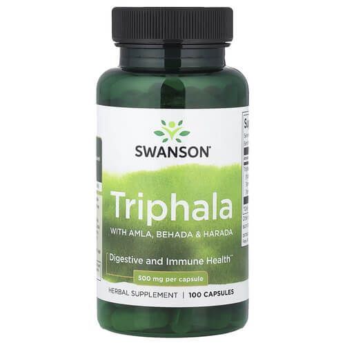 Swanson Triphala with Amla Behada & Harada 500 mg 100 caps SW1039 фото