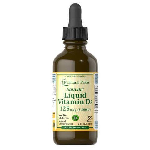 Puritan's Pride Liquid Vitamin D3 5000 IU 59 ml 30405 фото
