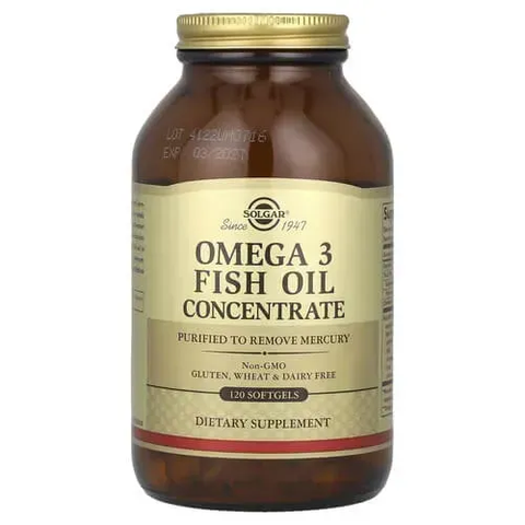 Solgar Omega-3 Fish Oil Concentrate 120 рідких капсул SOL-01788 фото