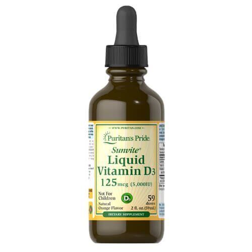 Puritan's Pride Liquid Vitamin D3 5000 IU 59 ml 30405 фото