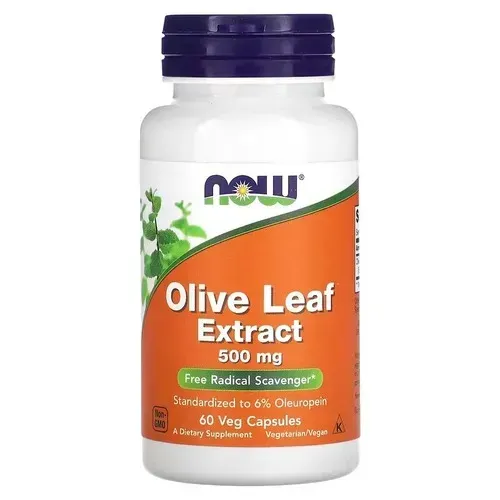 NOW Olive Leaf Extract 500 mg 60 caps NOW-04723 фото