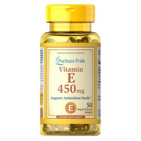 Puritan's Pride Vitamin E 450 mg 50 softgels 1780 фото