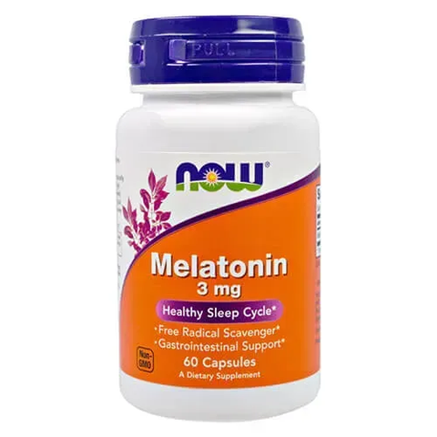 NOW Melatonin 3 mg 60 caps NOW-03255 фото