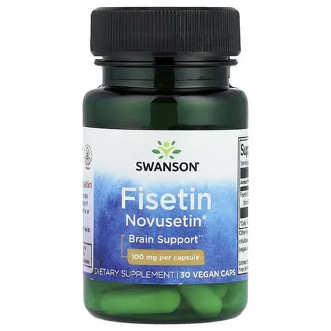 Swanson Fisetin Novusetin 100 mg 30 растительных капсул - 08.2026 SWU707 фото