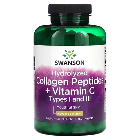 Swanson Hydrolyzed Collagen Peptides 250 tab SW1828 фото