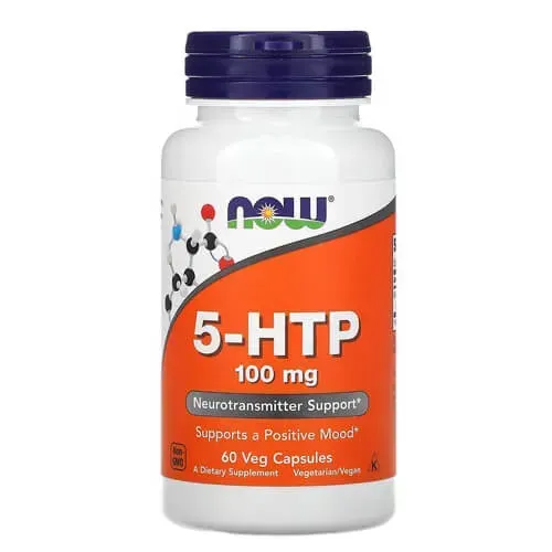NOW 5-HTP 100 mg 60 Veg Capsules NOW-00105 фото