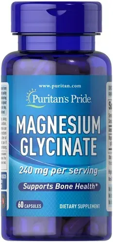 Puritan's Pride Magnesium Glycinate 240 mg 60 caps 26235 фото