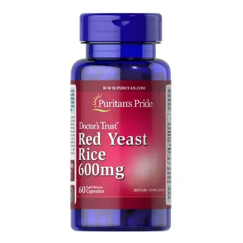 Puritan's Pride Red Yeast Rice 600 mg 60 caps 6211 фото