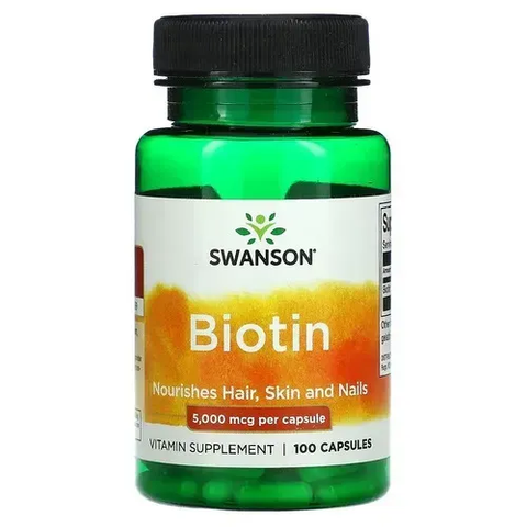 Swanson Biotin 5000 mcg 100 caps SW877 фото