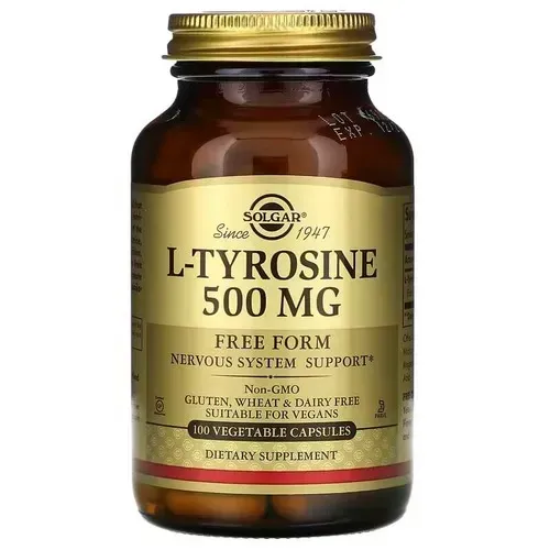Solgar L-Tyrosine 500 mg 100 caps SOL-02761 фото