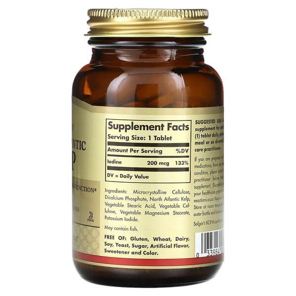 Solgar North Atlantic Kelp 200 mcg 250 tab SOL-01500 фото