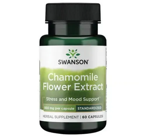 Swanson Chamomile Flower Standardized Extract 500 mg 60 capsules - 07.2026 SWH178 фото