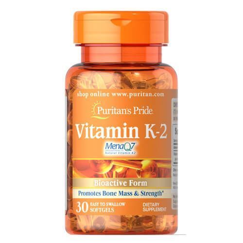 Puritan's Pride Vitamin K-2 (MenaQ7) 100 mcg 30 softgels 64700 фото