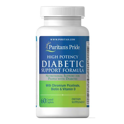 Puritan's Pride Diabetic Support Formula 60 tab 04955 фото