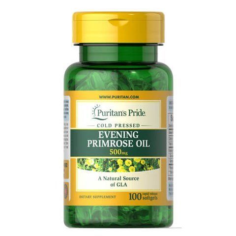 Puritan's Pride Evening Primrose Oil 500 mg with GLA 100 softgels 03632 фото