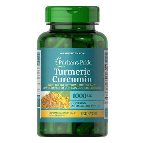 Puritan's Pride Turmeric Curcumin 1000 mg with Bioperine 5 mg 120 caps 16279 фото