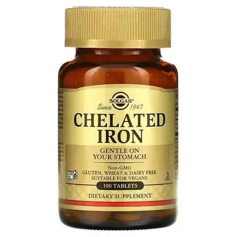 Solgar Chelated Iron 100 tab SOL-00680 фото