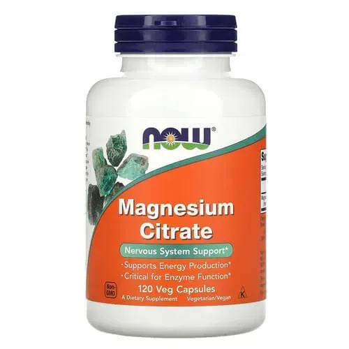 NOW Magnesium Citrate 120 caps NOW-01294 фото