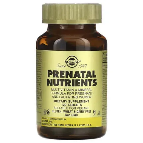 Solgar Prenatal Nutrients 120 Tablets SOL-02272 фото