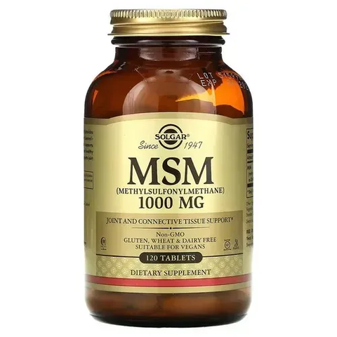 Solgar MSM 1000 mg 120 таблеток SOL-01734 фото