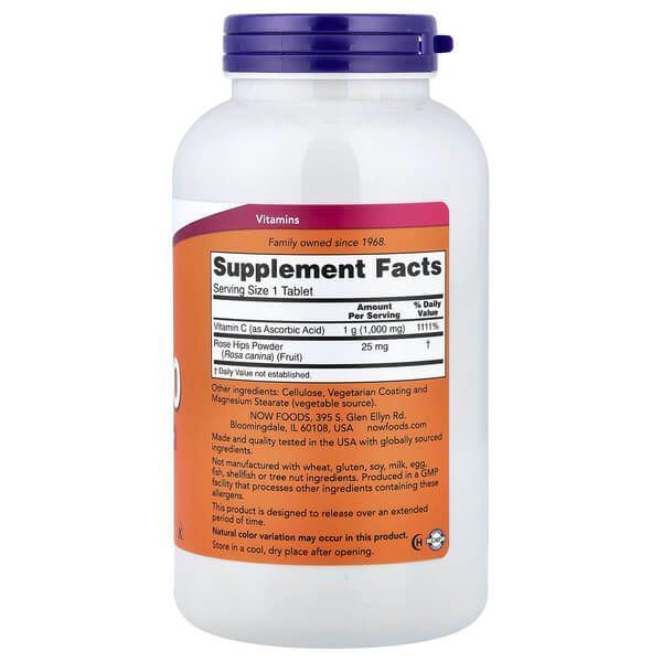 NOW Vitamin C-1000 250 tab NOW-00682 фото