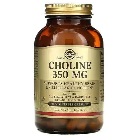 Solgar Choline 350 mg 100 caps SOL-00830 фото