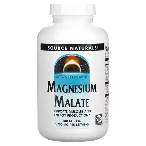 Source Naturals Magnesium Malate 180 tab SNS-00262 фото