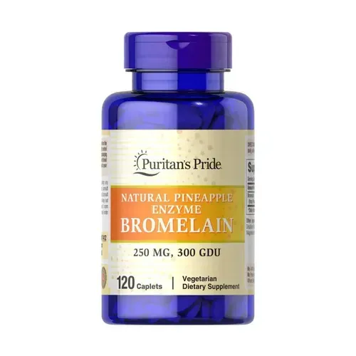 Puritan's Pride Bromelain 250 mg 300 GDU/gram 120 tab 7412 фото